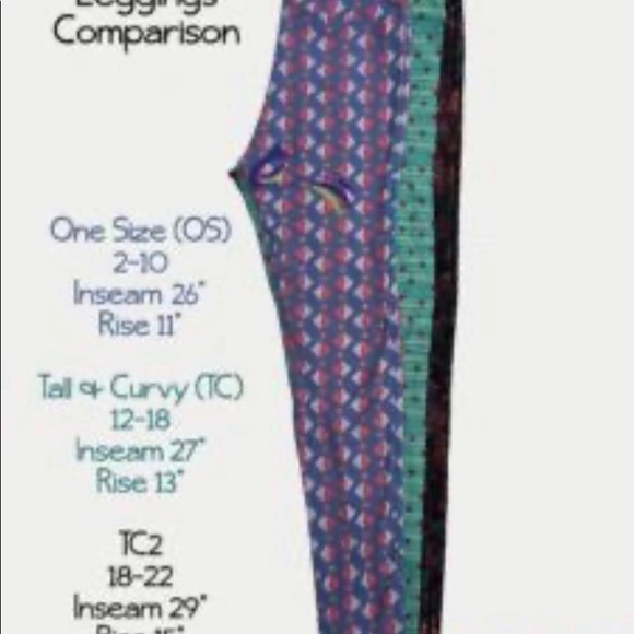 New Lularoe Leggings Aztec purple print - Picture 7 of 7